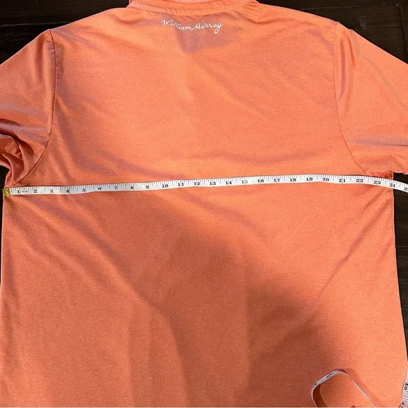 William Murray Coral Golf Polo XL Tartan Trim Like New - Picture 6 of 8